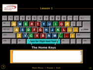 Touch Typing Technology course screenshot